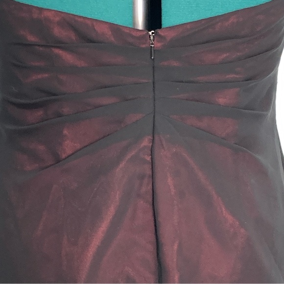 Beautiful Strapless Sheer over Satin Dress - Picture 6 of 8